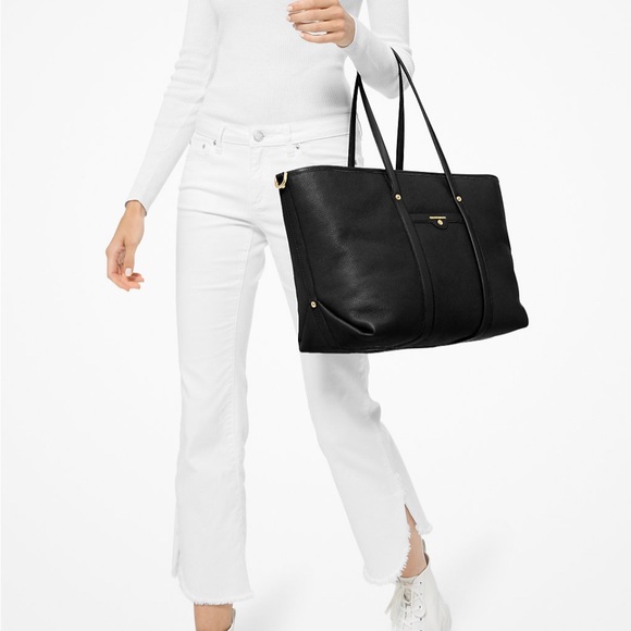 💯% Authentic!!Excellent condition!MK Beck Large Pebbled Leather Tote Bag - Picture 7 of 10